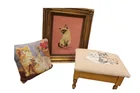  Preview image for Lot# 173 - 3 Needlework Cat Items 