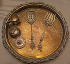  Preview image for VINTAGE SILVER SERVING SPOONS & PLATTER 