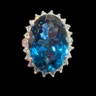  Preview image for 18K London Blue Topaz Diamond Ring 