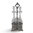  Preview image for Victorian Triple Decanter Silverplate 