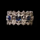  Preview image for Platinum Sapphire and Diamond Ring 