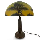  Preview image for Reverse-Painted Scenic Glass Table Lamp 