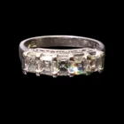  Preview image for Platinum Asscher-Cut Diamond Band 