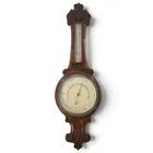  Preview image for Short & Mason Carved Oak Aneroid 