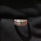 Preview image for Platinum Asscher and Round Diamond Ring 