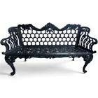  Preview image for Black Painted Cast Iron Garden Bench 
