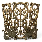  Preview image for Victorian Gilt-Metal Griffin Fire Screen 