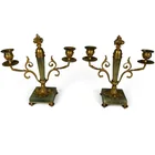  Preview image for Pair Louis XVI-Style Onyx Candelabra 