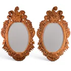  Preview image for Pair Monumental Italian Giltwood Mirrors 