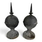  Preview image for Pair Cast Iron Ball-and-Spire Finials 