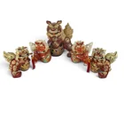  Preview image for Five Japanese Kutani-Style Shishi 