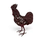  Preview image for Pierced Cast-Iron Rooster Garden Figure 