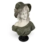  Preview image for Italian Polychrome Marble Female Bust 