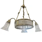  Preview image for Circa 1900 Brass Three-Light Chandelier 