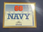  Preview image for Lot# 112 - Framed "Go NAVY" Poster by Th 