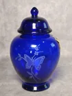  Preview image for Lot# 13h - Fenton Blue Cobalt Glass Jar 