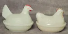  Preview image for Lot# 14a - (2) Milk Glass Hen on a Nest 