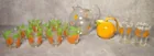  Preview image for Lot# 66 - Vintage Juice Glasses, Pitcher 