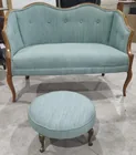  Preview image for Lot# 117 - Vintage Loveseat and Foot Res 