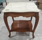  Preview image for Lot# 119 - Wooden Marble Top End Table 