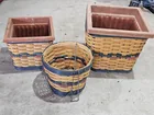  Preview image for Lot# 489 - (2) Planters & (1) Hanging Ba 