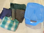  Preview image for Lot# 799 - Rubbermaid Tote with Misc Bla 