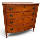  Preview image for 82. Antique Sheraton tiger maple chest 