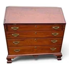  Preview image for 81. Compass inlaid Chippendale desk 