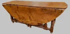  Preview image for 74. Massive antq gateleg table 6'6"L 