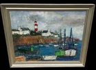  Preview image for 98. Harbor scene ptg Rocher 26x32 
