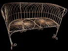  Preview image for 105. Pr Antique wirework garden settees 