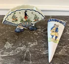  Preview image for 316. Quimper fan and wall plaque 