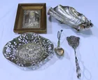  Preview image for 142. Silver lot sterl shell bowl etc 