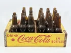  Preview image for Lot# 3 - WOOD COCA COLA CRATE & AMBER GL 