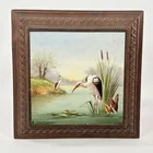  Preview image for Lot# 81 - FRENCH HAND PAINTED STORK TILE 