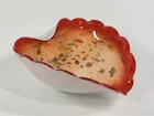  Preview image for Lot# 143 - FLAME RED OVER WHITE ART GLAS 