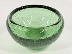  Preview image for Lot# 142 - GREEN BUBBLE ART GLASS DISH 