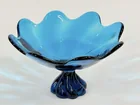  Preview image for Lot# 152 - VINTAGE DARK BLUE ART GLASS C 