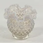  Preview image for Lot# 206a - WHITE OPALESCENT HOBNAIL VAS 