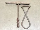  Preview image for Lot# 267 - ANTIQUE AUGER & IRON TONGS 