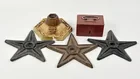 Preview image for Lot# 270 - 3) CAST IRON STAR MARKERS, BA 