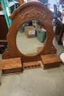  Preview image for Lot# 9 - Ornate Wood Vanity Mirror with  