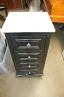  Preview image for Lot# 7 - Black Cabinet with White Marble 