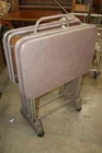  Preview image for Lot# 24 - Folding Tray Tables with Wheel 