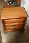  Preview image for Lot# 33 - Broyhill Oak Three-Drawer Nigh 