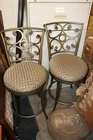  Preview image for Lot# 35 - Metal Bar Stools with Patterne 