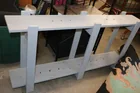  Preview image for Lot# 41 - Gray Painted Wood Two-Tier She 