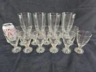  Preview image for Lot# 1015 - 16 Clear Glass Goblets with  