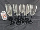  Preview image for Lot# 1044 - 8 Clear Champagne Flutes wit 