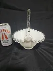  Preview image for Lot# 1053 - Fenton White Glass Basket Wi 